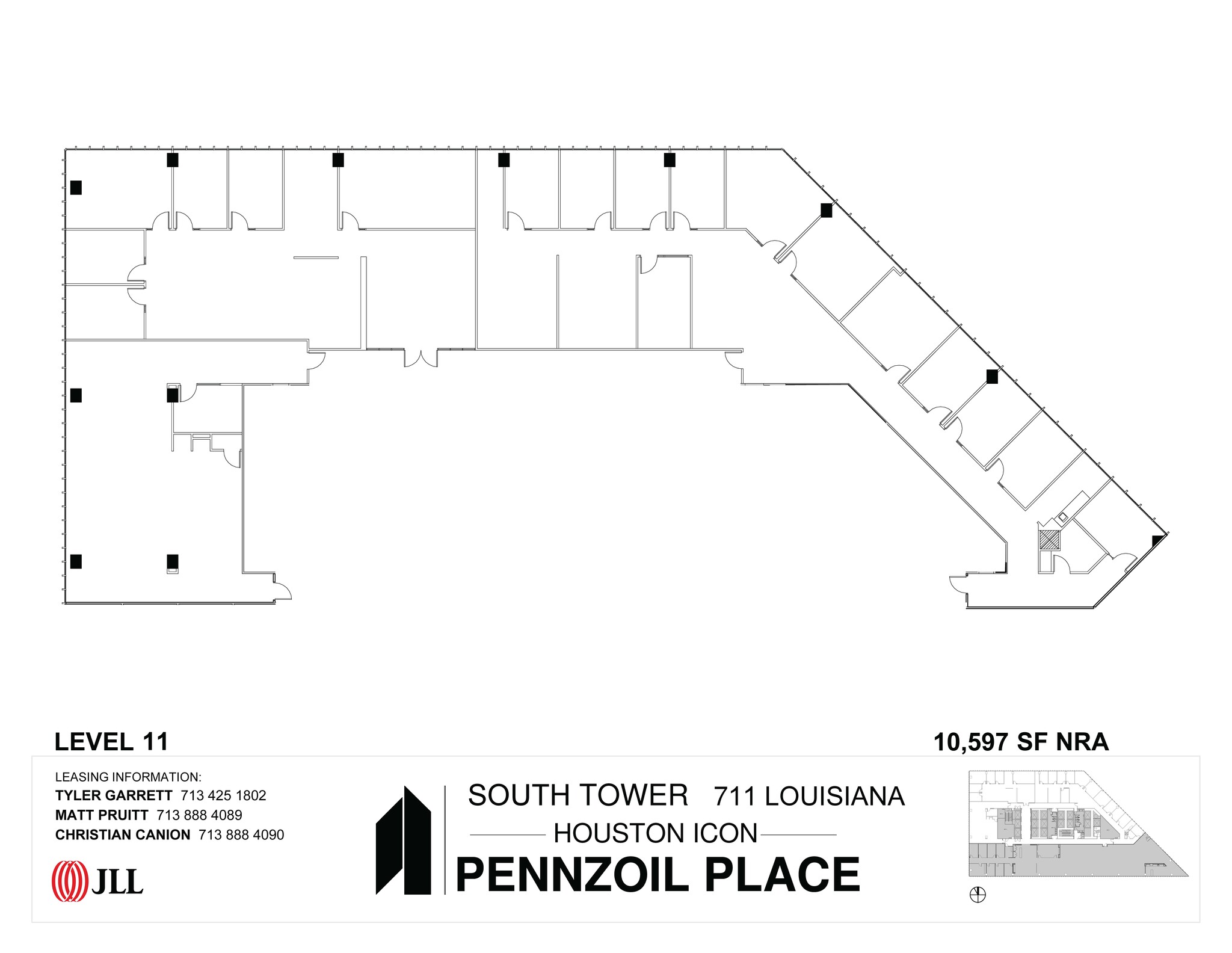 711 Louisiana St, Houston, TX en alquiler Plano de la planta- Imagen 1 de 1