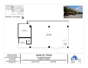 500 Grapevine Hwy, Hurst, TX en alquiler Plano de la planta- Imagen 1 de 1