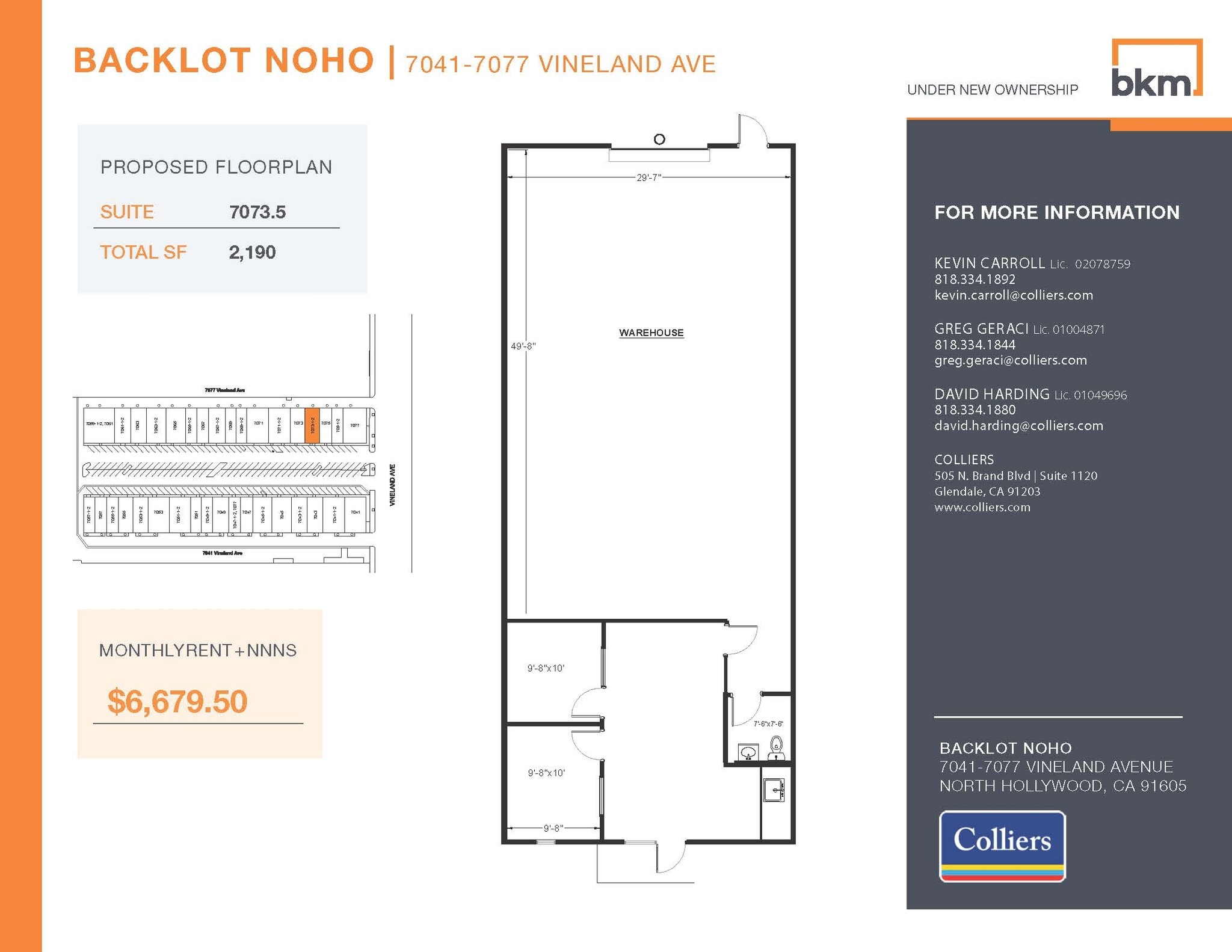 7059-7077 1/2 Vineland Ave, North Hollywood, CA en alquiler Foto del interior- Imagen 1 de 1