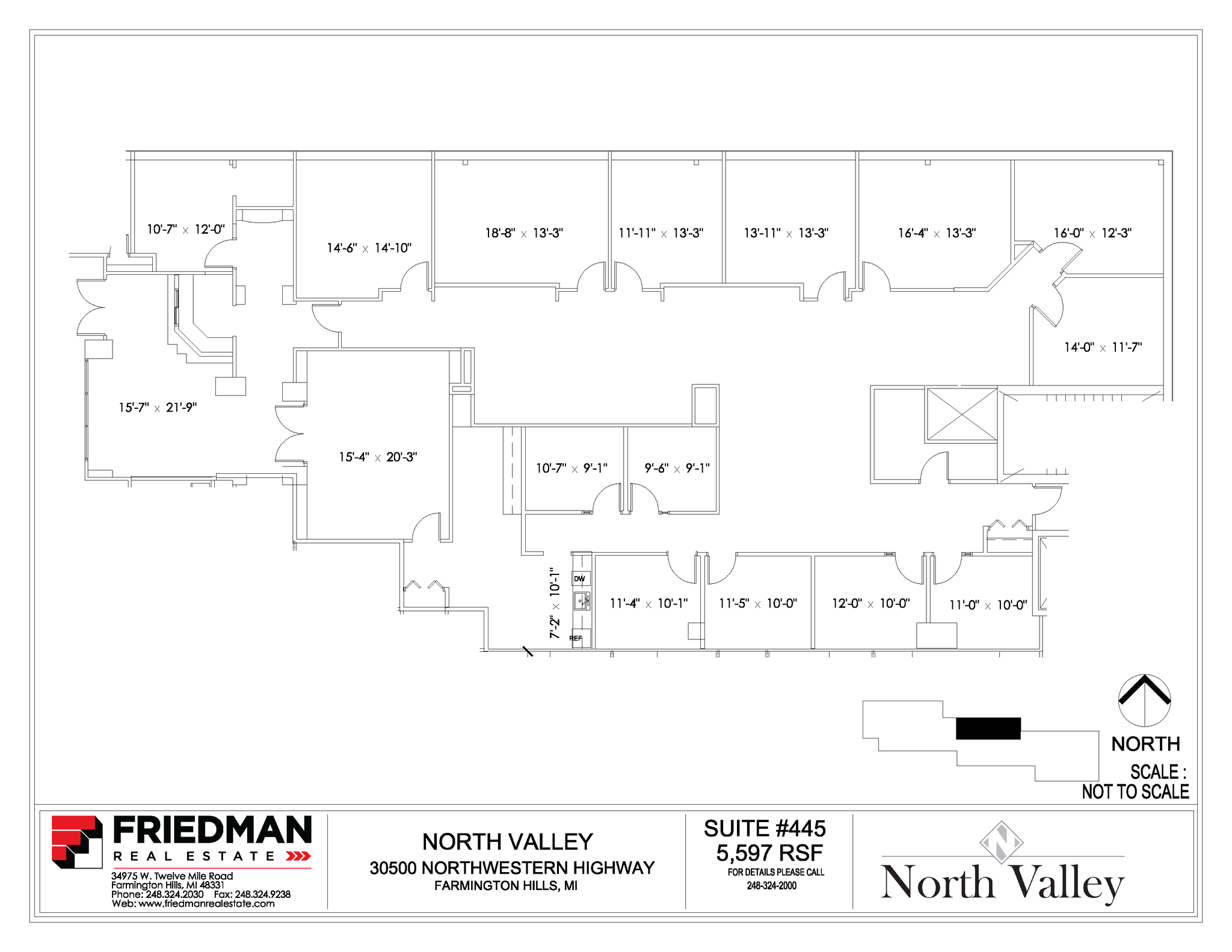 30500 Northwestern Hwy, Farmington Hills, MI en alquiler Plano de la planta- Imagen 1 de 3