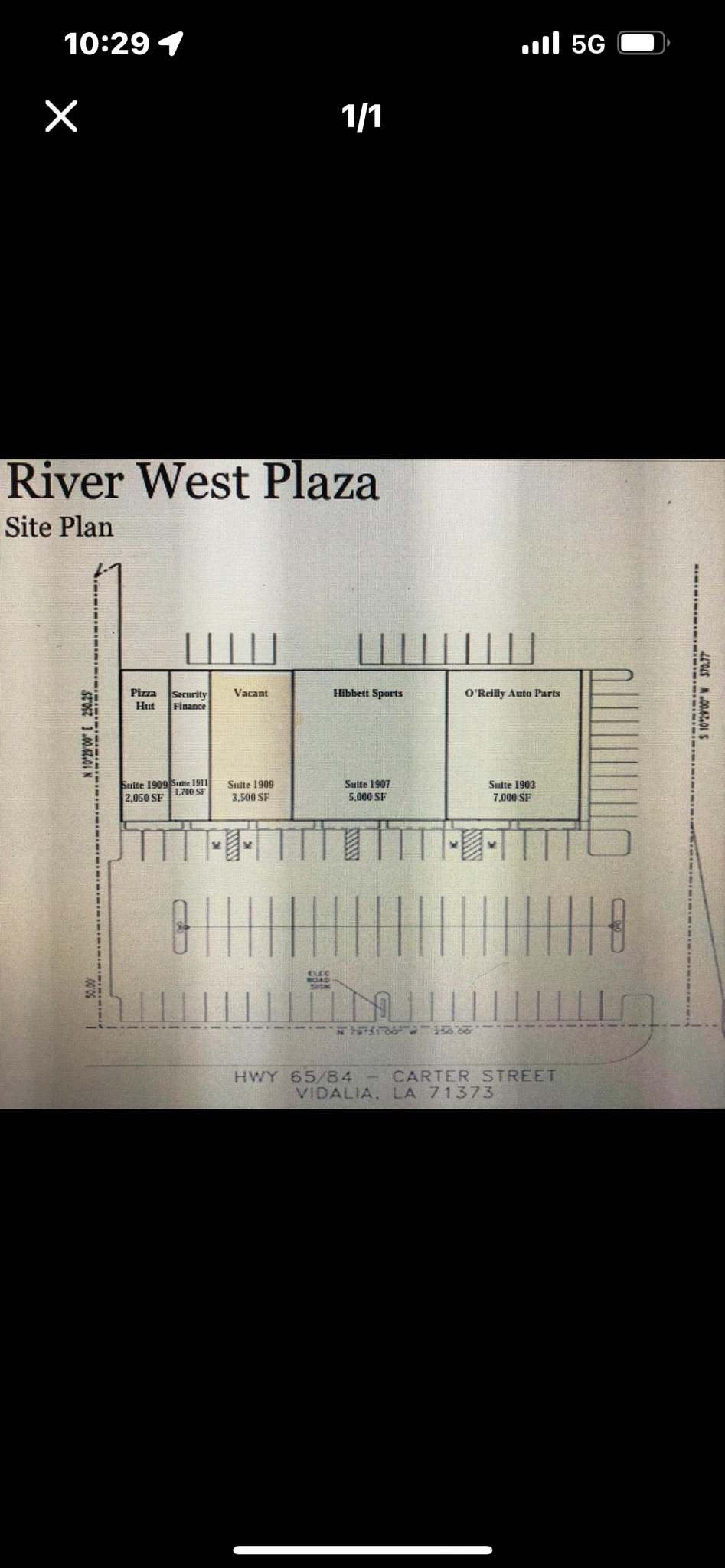 1909 Carter St, Vidalia, LA en alquiler Plano de la planta- Imagen 1 de 1