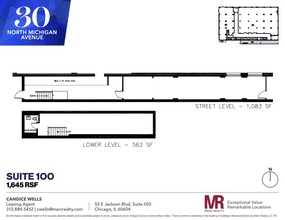 30 N Michigan Ave, Chicago, IL en alquiler Plano de la planta- Imagen 1 de 4