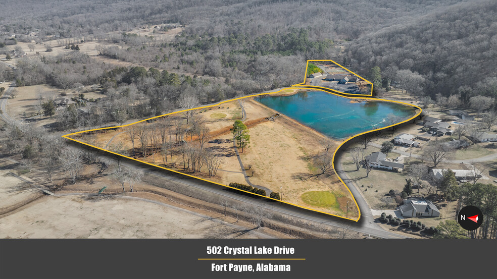 502 Crystal Lake Dr NE, Fort Payne, AL en venta - Foto principal - Imagen 1 de 71