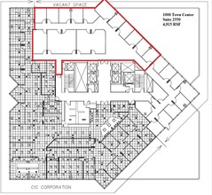 1000-4000 Town Center, Southfield, MI en alquiler Plano de la planta- Imagen 2 de 2