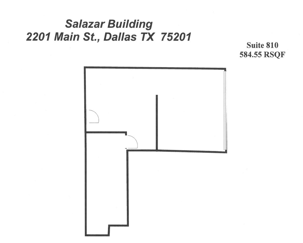 2201 Main St, Dallas, TX en alquiler Plano de la planta- Imagen 1 de 1