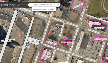 440 N Front St, Memphis, TN - VISTA AÉREA  vista de mapa