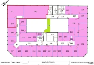 Oficinas en Rueil-Malmaison en alquiler Plano de la planta- Imagen 2 de 23