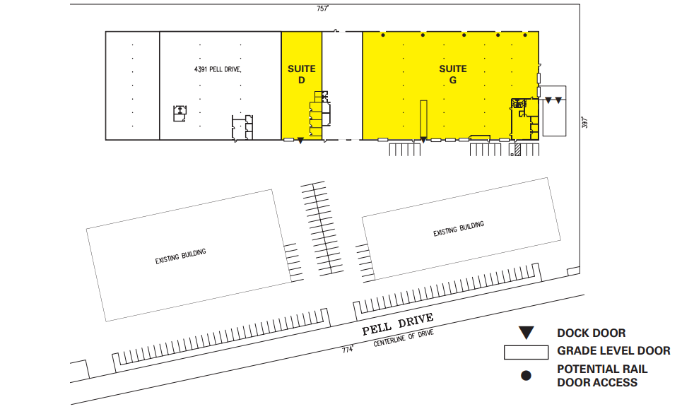 4391 Pell Dr, Sacramento, CA en alquiler Plano del sitio- Imagen 1 de 1