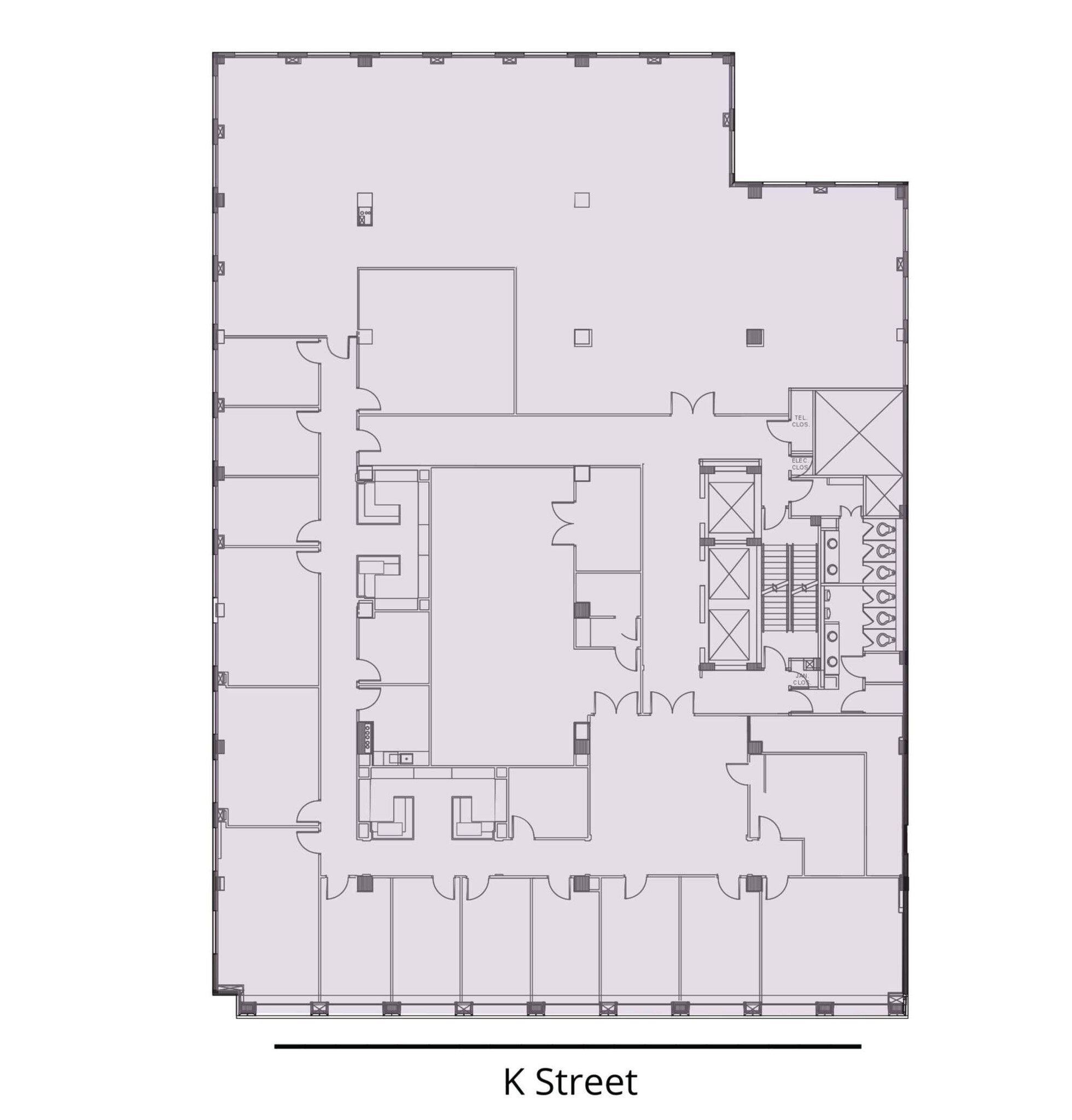 1750 K St NW, Washington, DC en alquiler Plano de la planta- Imagen 1 de 1