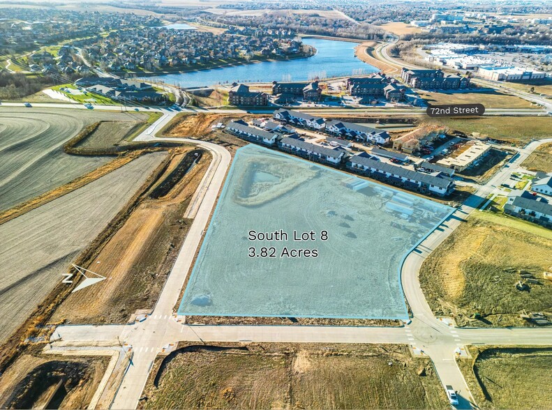 72nd Street & Schram Road, Papillion, NE en venta - Vista aérea - Imagen 3 de 5