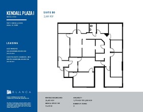 7887 N Kendall Dr, Miami, FL en alquiler Plano de la planta- Imagen 1 de 1