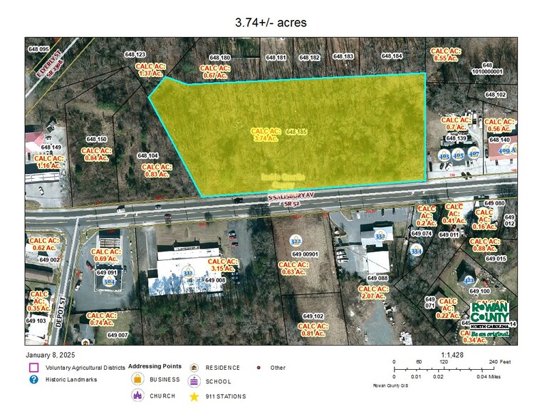 00 S Salisbury Ave, Granite Quarry, NC en venta - Vista aérea - Imagen 1 de 4