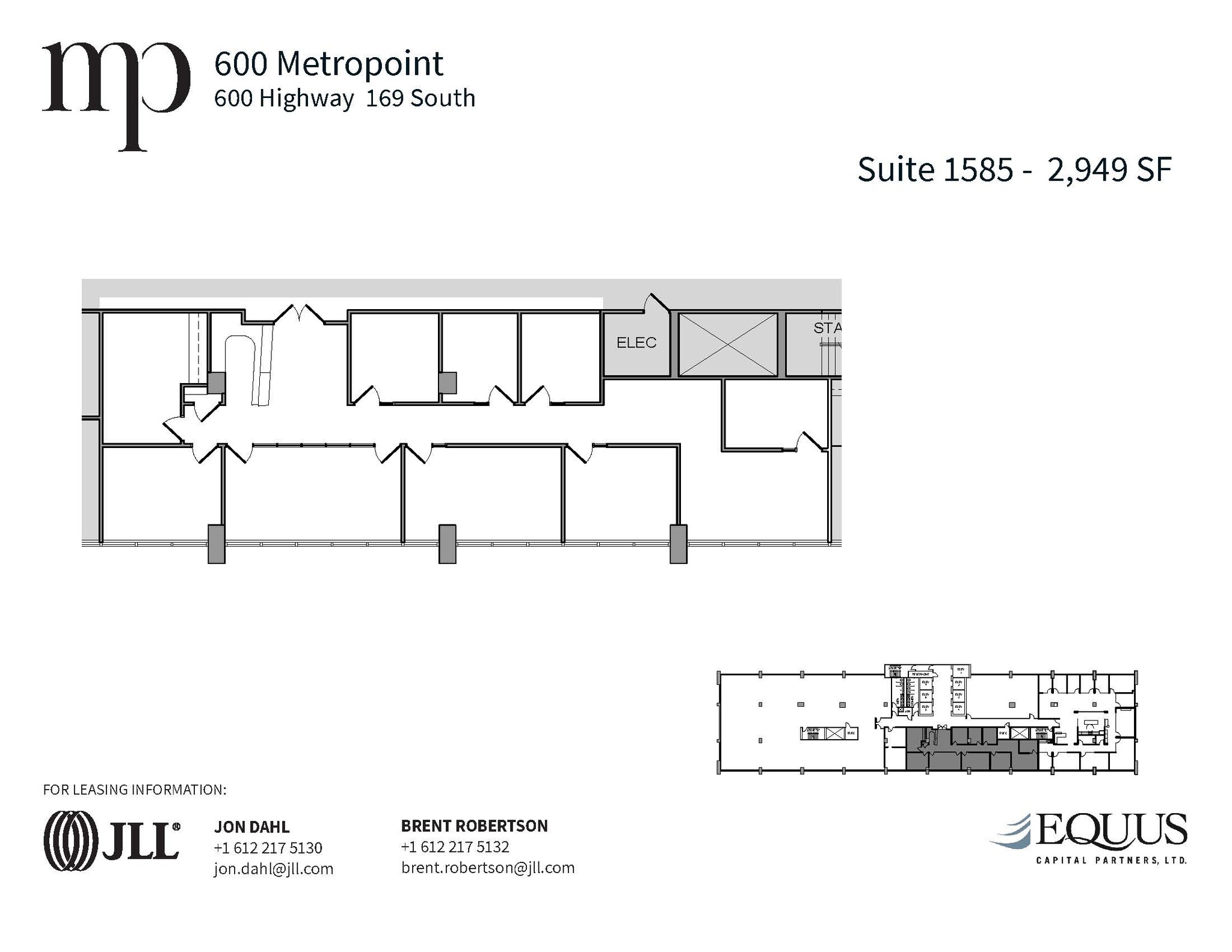 600 Highway 169 S, Saint Louis Park, MN en alquiler Plano de la planta- Imagen 1 de 1