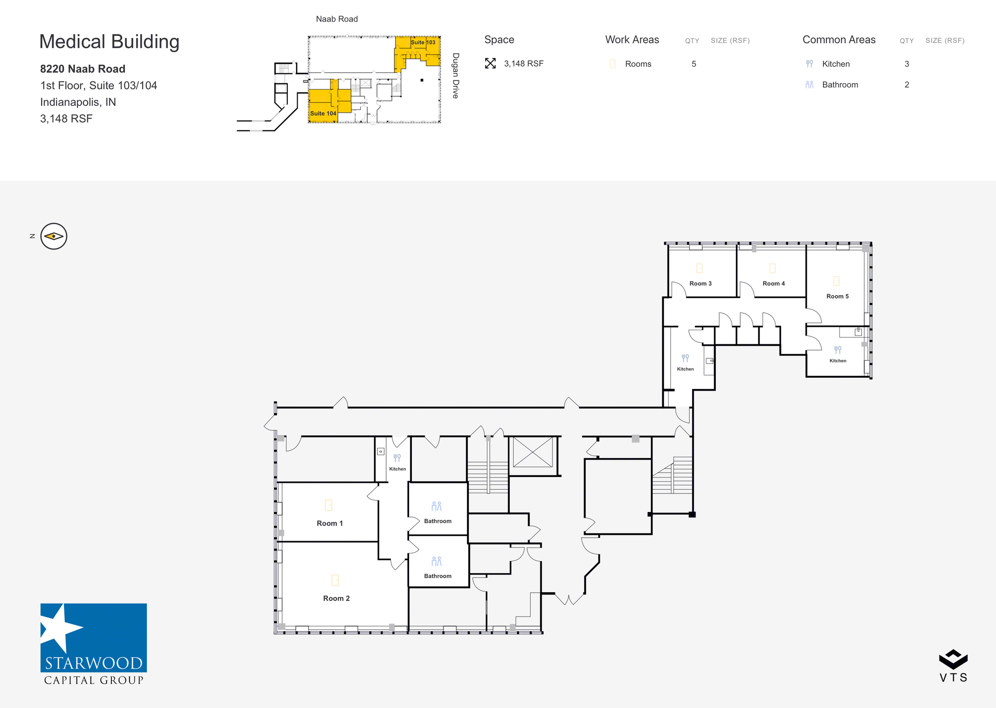 8220 Naab Rd, Indianapolis, IN en alquiler Plano de la planta- Imagen 1 de 1