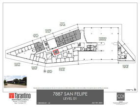 7887 San Felipe St, Houston, TX en alquiler Plano de la planta- Imagen 1 de 1