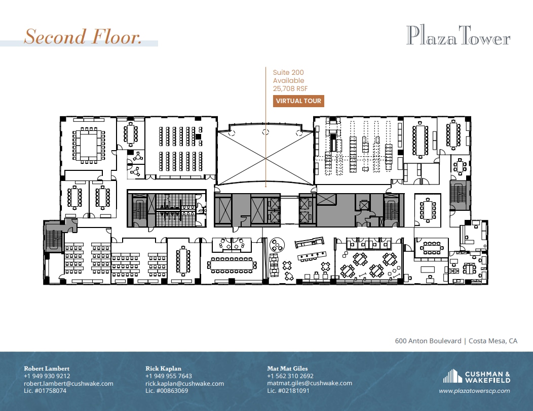600 Anton Blvd, Costa Mesa, CA en alquiler Plano de la planta- Imagen 1 de 1