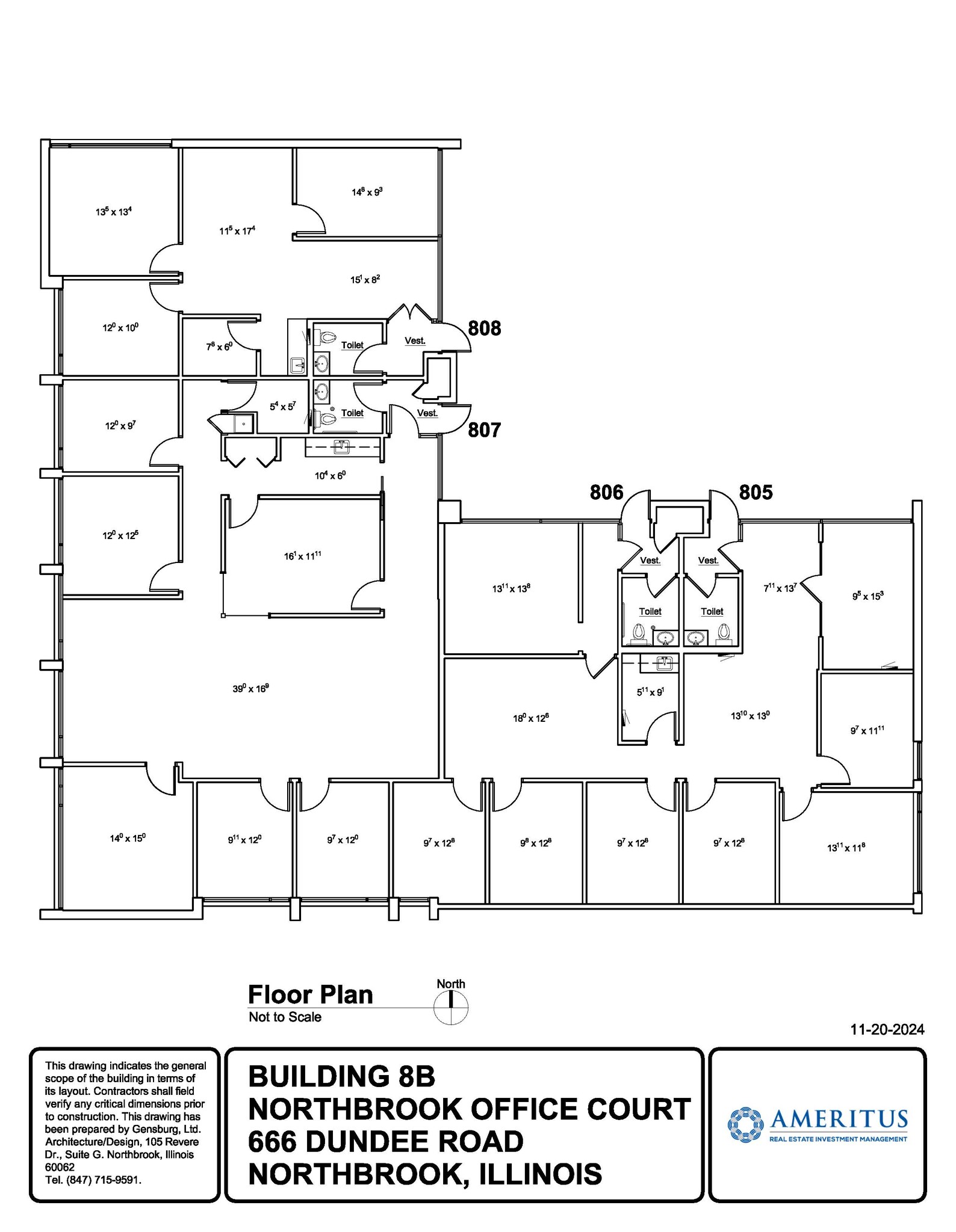 666 Dundee Rd, Northbrook, IL en venta Plano de la planta- Imagen 1 de 1