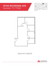 10700 Richmond Ave, Houston, TX en alquiler Plano de la planta- Imagen 1 de 1