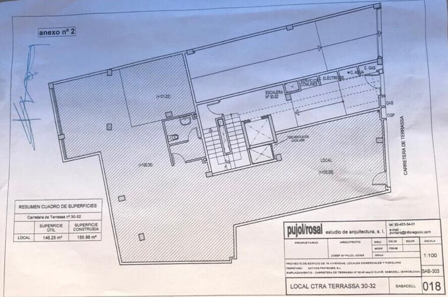 Carretera de Terrassa, Sabadell, Barcelona en venta - Plano de planta tipo - Imagen 3 de 3