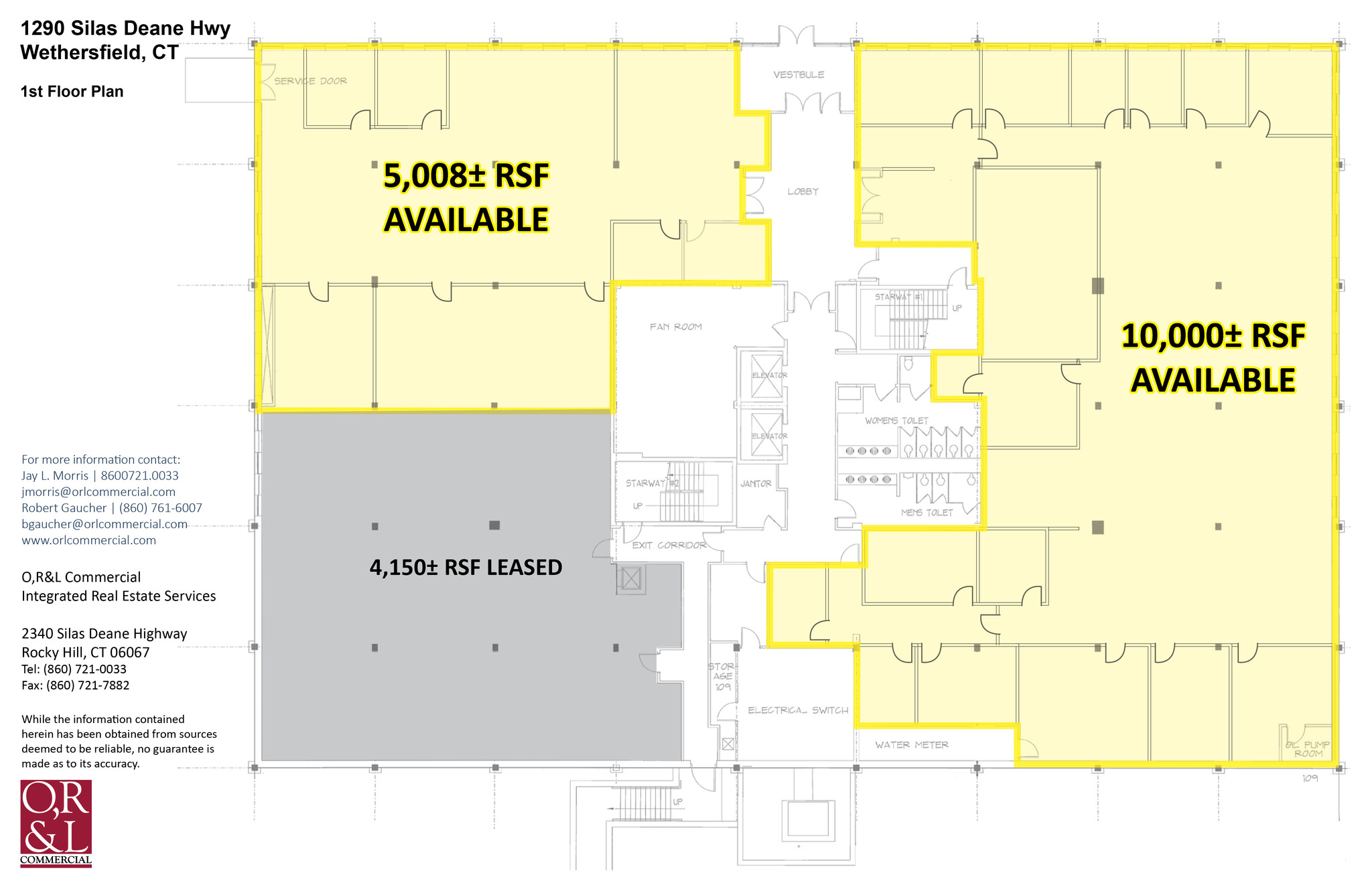 1290 Silas Deane Hwy, Wethersfield, CT en alquiler Plano de la planta- Imagen 1 de 1