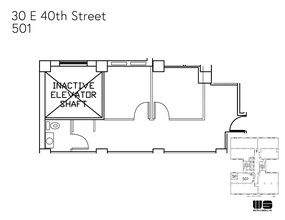 30 E 40th St, New York, NY en alquiler Plano de la planta- Imagen 1 de 5