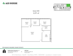 6660 Riverside Dr, Metairie, LA en alquiler Plano del sitio- Imagen 1 de 1