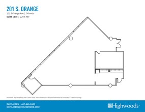 201 S Orange Ave, Orlando, FL en alquiler Plano del sitio- Imagen 1 de 1