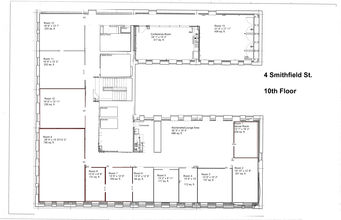 4-6 Smithfield St, Pittsburgh, PA en alquiler Plano de la planta- Imagen 1 de 12