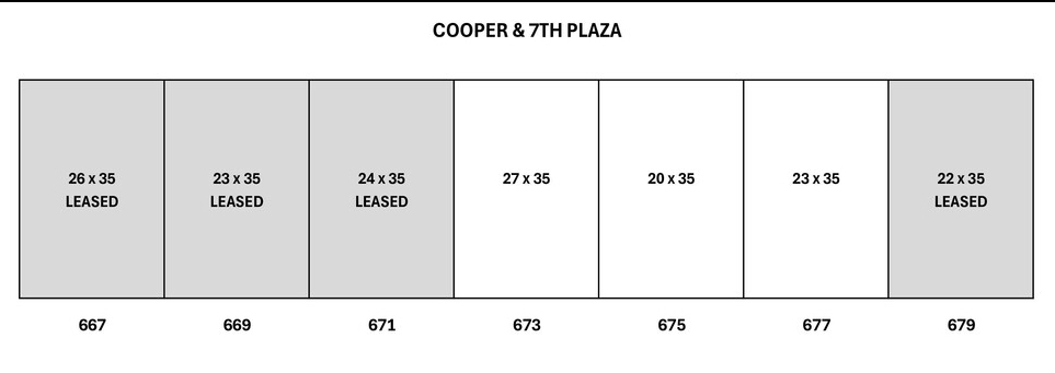 669-677 Cooper St, Monroe, MI en alquiler Plano de la planta- Imagen 1 de 2