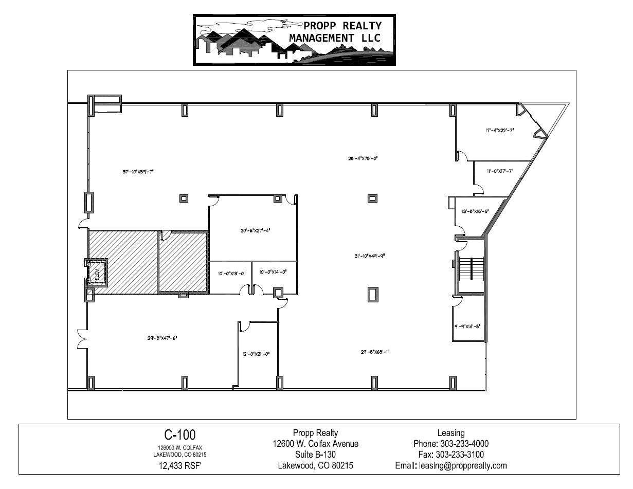 12600 W Colfax Ave, Lakewood, CO en alquiler Plano de la planta- Imagen 1 de 1