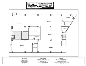 12600 W Colfax Ave, Lakewood, CO en alquiler Plano de la planta- Imagen 1 de 1