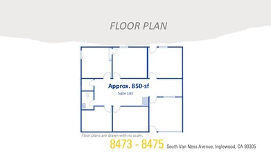 8473 S Van Ness Ave, Inglewood, CA en alquiler Plano de la planta- Imagen 1 de 1