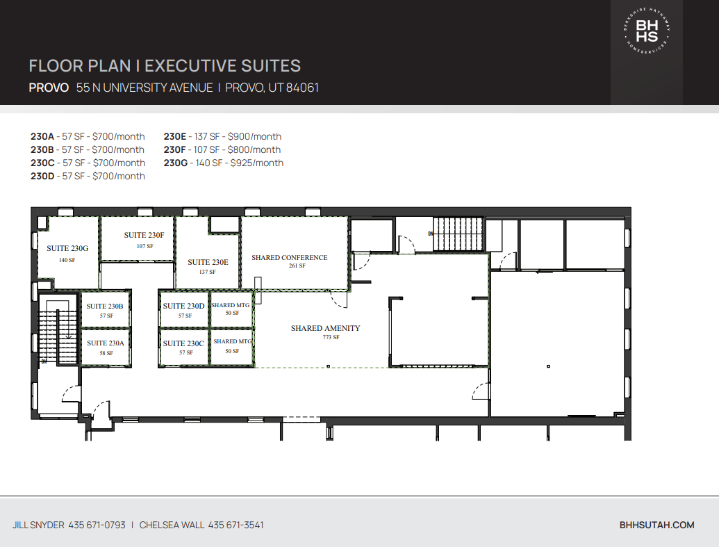 55-65 N University Ave, Provo, UT en alquiler Plano de la planta- Imagen 1 de 2