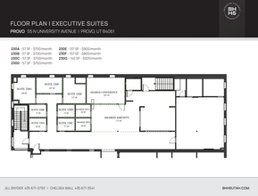 55-65 N University Ave, Provo, UT en alquiler Plano de la planta- Imagen 1 de 2