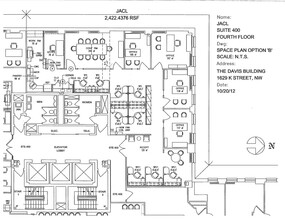 1629 K St NW, Washington, DC en alquiler Plano de la planta- Imagen 1 de 1