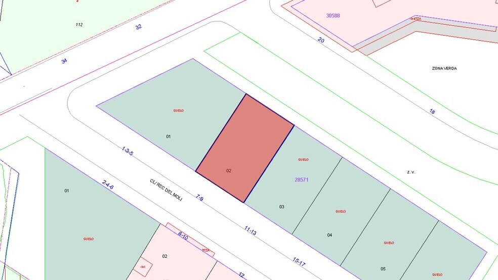 Terreno en La Pera, Gerona en venta - Plano de solar - Imagen 3 de 4