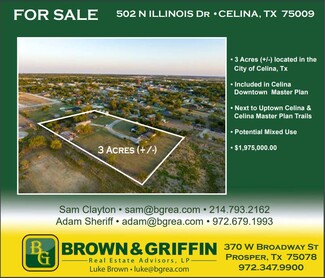 Más detalles para 502 N Illinois St, Celina, TX - Terrenos en venta