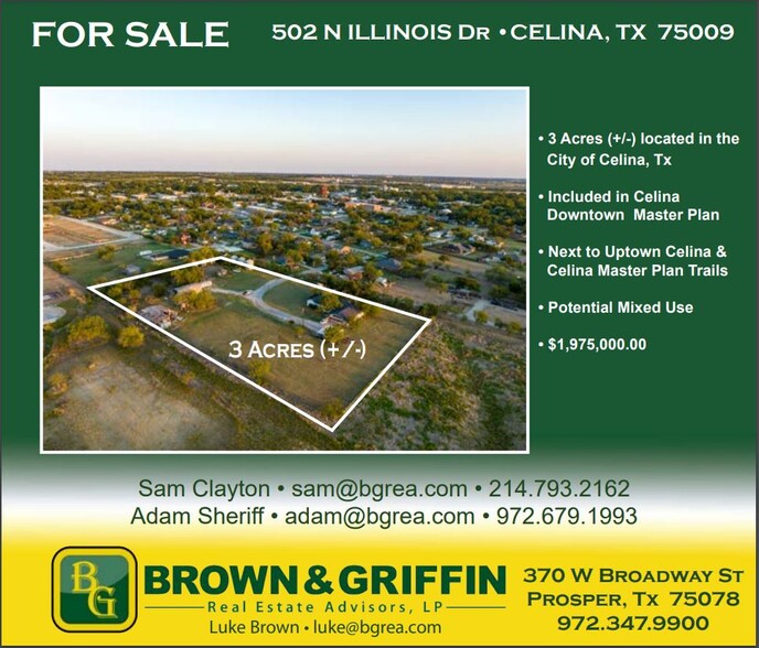 502 N Illinois St, Celina, TX en venta - Foto del edificio - Imagen 1 de 4