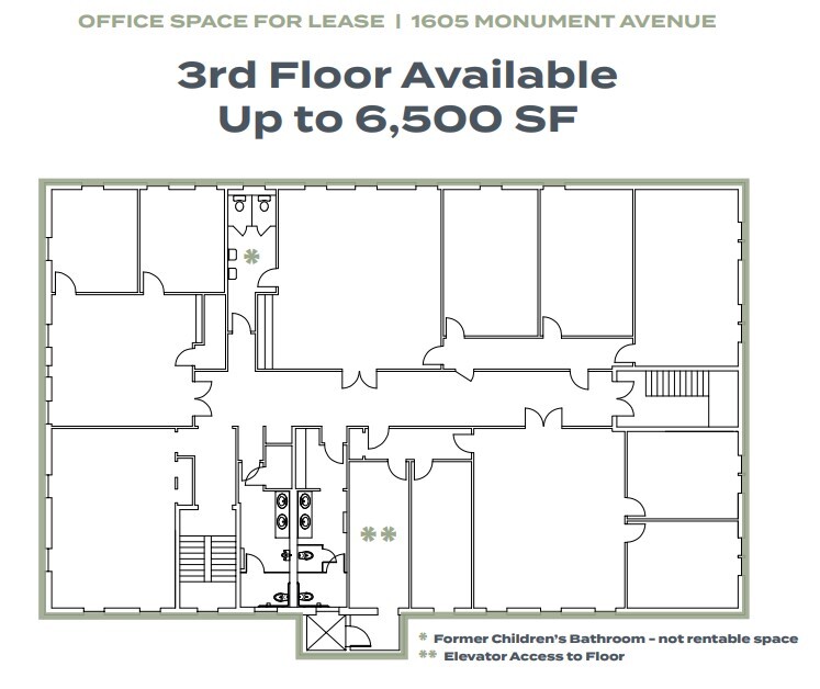 1605 Monument Ave, Richmond, VA en alquiler Plano de la planta- Imagen 1 de 1