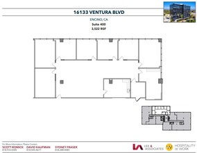 16133 Ventura Blvd, Encino, CA en alquiler Plano de la planta- Imagen 1 de 1