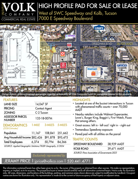 7000 E Speedway Blvd, Tucson, AZ en venta - Vista aérea - Imagen 1 de 6