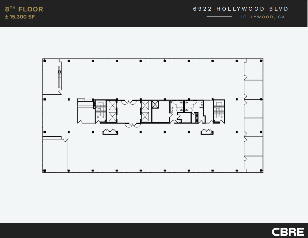 6922 Hollywood Blvd, Los Angeles, CA en alquiler Plano de la planta- Imagen 1 de 1