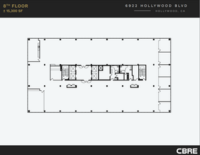 6922 Hollywood Blvd, Los Angeles, CA en alquiler Plano de la planta- Imagen 1 de 1