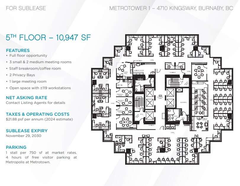 4710 Kingsway, Burnaby, BC en alquiler Plano de la planta- Imagen 1 de 1