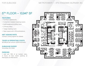 4710 Kingsway, Burnaby, BC en alquiler Plano de la planta- Imagen 1 de 1