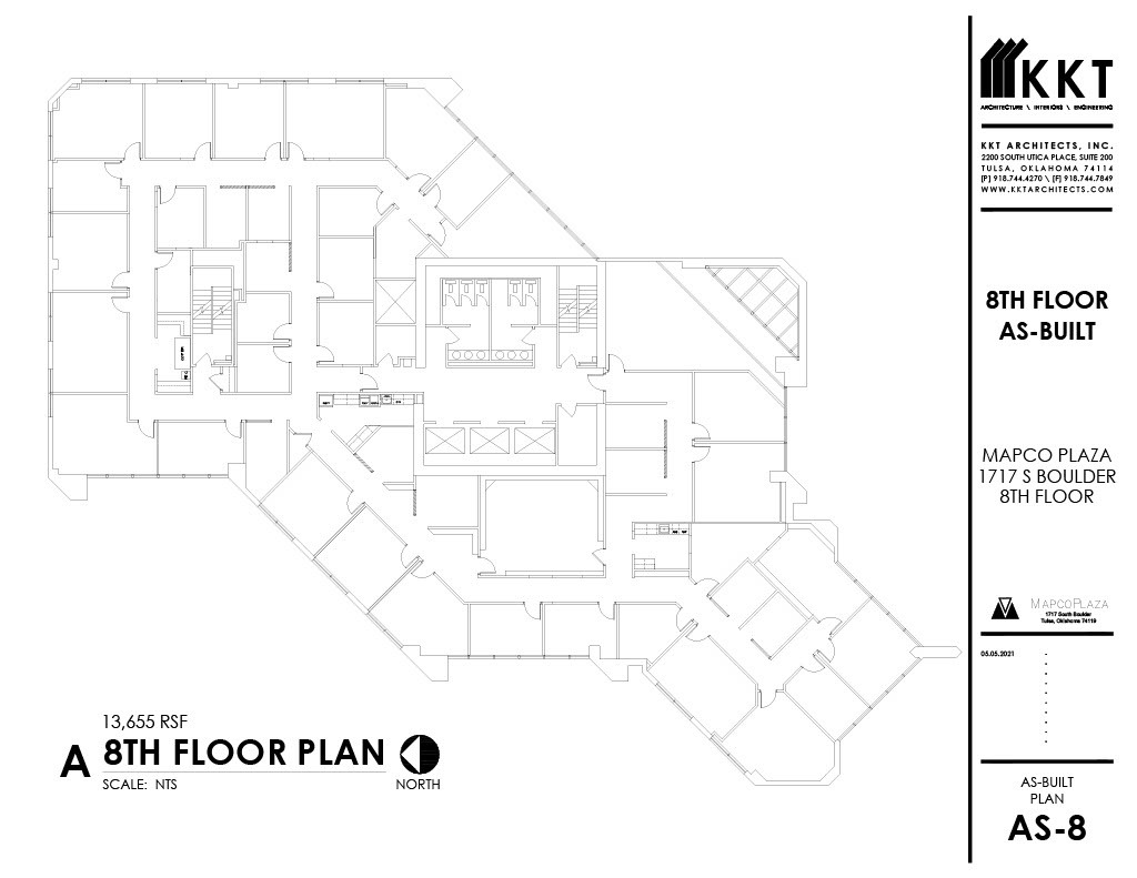 1717 S Boulder Ave, Tulsa, OK en alquiler Plano de la planta- Imagen 1 de 5