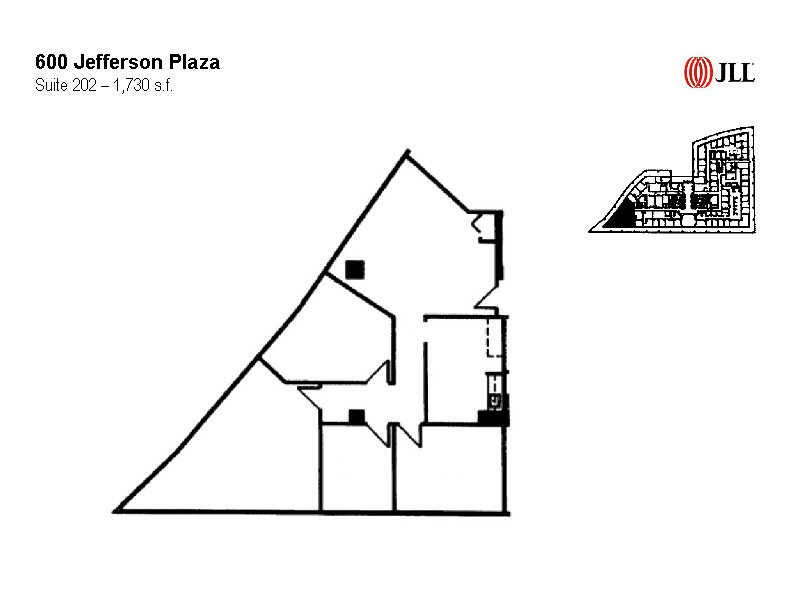 600 Jefferson Plz, Rockville, MD en alquiler Plano de la planta- Imagen 1 de 1