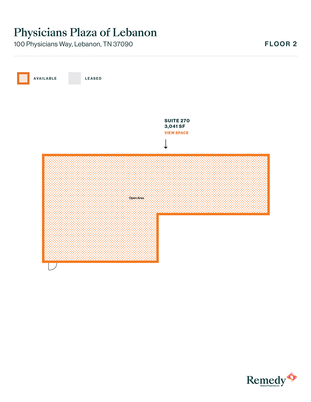 100 Physicians Way, Lebanon, TN en alquiler Plano de la planta- Imagen 1 de 1