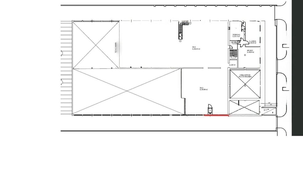 Nave en Palma, Islas Baleares en alquiler - Plano de la planta - Imagen 2 de 30