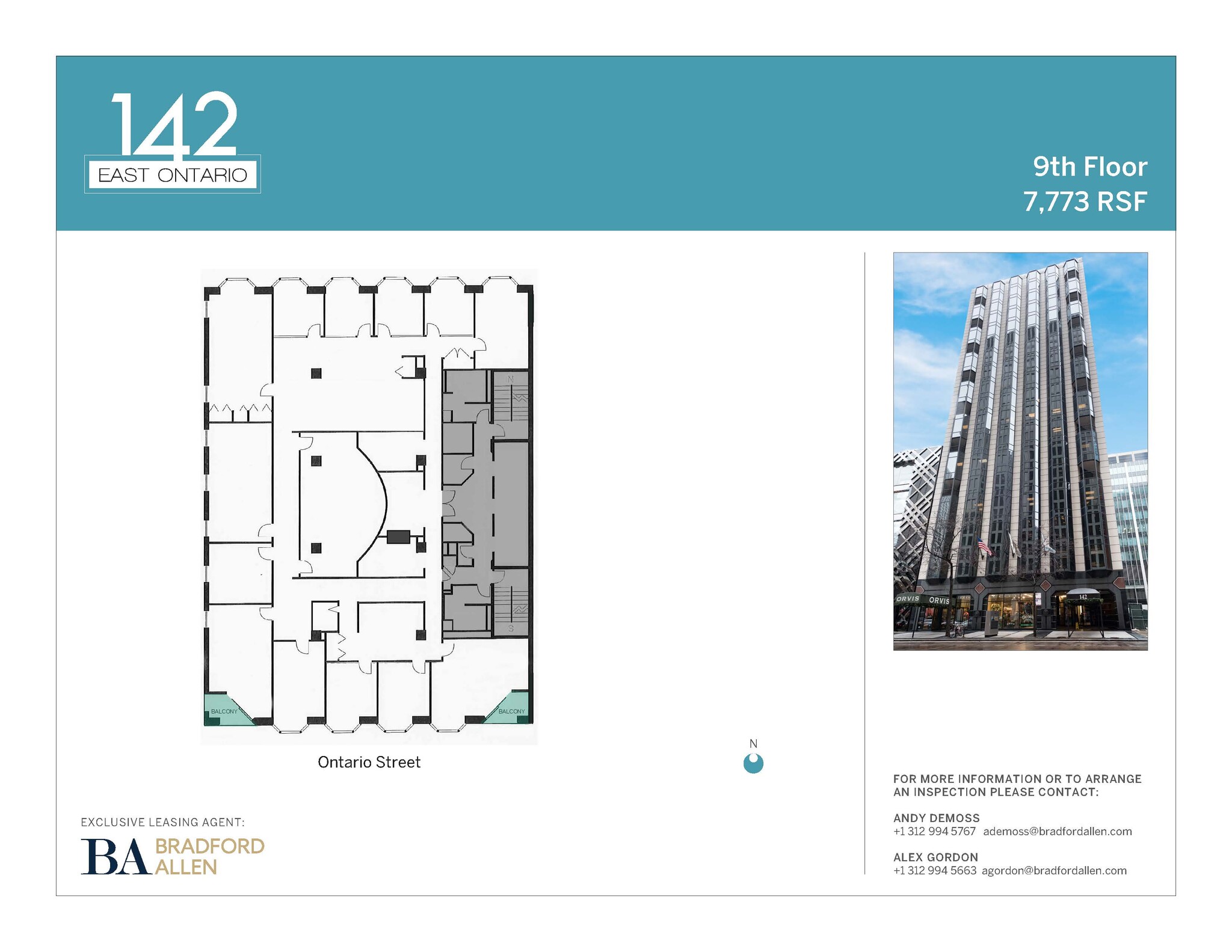 142 E Ontario St, Chicago, IL en alquiler Plano de la planta- Imagen 1 de 4